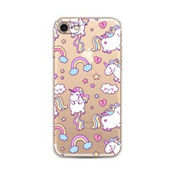 Силиконовый чехол Sweet unicorns dreams на iPhone 7