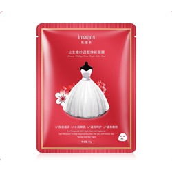 Маска для лица с гиалуроновой кислотой IMAGES Princess Wedding Dress Bright Color Mask, 30 гр.
