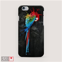 Пластиковый чехол Попугай арт на iPhone 6