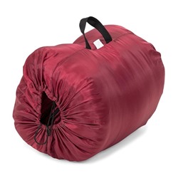 Спальный мешок туристический с подголовником СП-2 (таф+бязь) (230х75 см) бордо