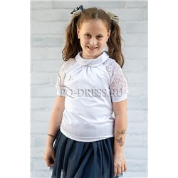 Блузка школьная, арт.951, цвет белый