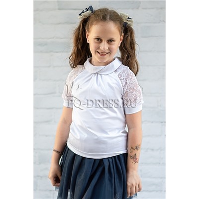 Блузка школьная, арт.951, цвет белый