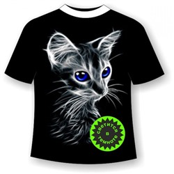 Детская футболка с котенком 761 (B)