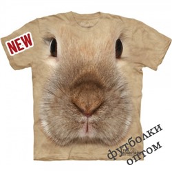 3д футболка с мордой кролика