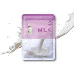 Питательная тканевая маска с Молочными протеинами FarmStay Milk (6304), 23 ml