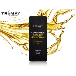 Trimay Пробник Омолаживающий крем с керамидами и пептидом змеиного яда Cerapeptide Syn-Ake Gold Cream, 1 ml