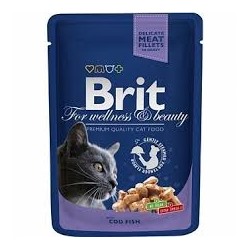 Brit Premium пауч д/кошек треска 100г 100307