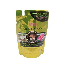 JP/ Deve 3 Natural Oils Shampoo (Horse Oil/Camellia Oil/Coconut Oil) Refill Шампунь для волос "3 вида масел" (запаска), 400мл