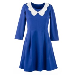 Женское платье мини с кружевным воротником 249273 размер 44, 46, 48