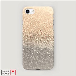 Пластиковый чехол Песок золотой рисунок на iPhone 8