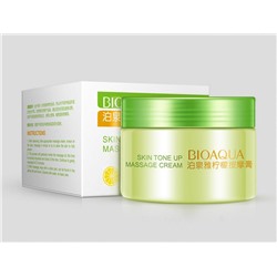 Крем массажный с экстрактом ЛИМОНА BioAqua Skin Tone Up Massage Cream, 120 гр