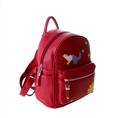 Стильный женский рюкзак Flort_Losterine из эко-кожи цвета спелой вишни.