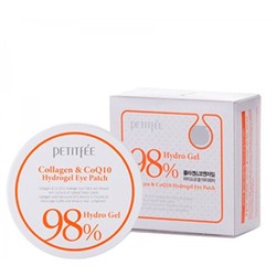Гидрогелевые патчи для глаз Petitfee 98% Collagen and CoQ10 Hydro Gel Eye Patch, 60 шт