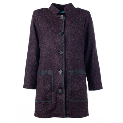 Женское пальто бордовое 249259 размер 48, 50, 52, 54, 56, 58