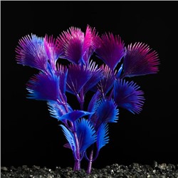 Растение искусственное аквариумное, 3 х 9 см, фиолетово-розовое