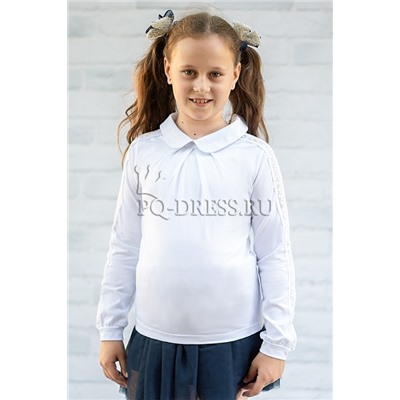 Блузка школьная, арт.731, цвет белый