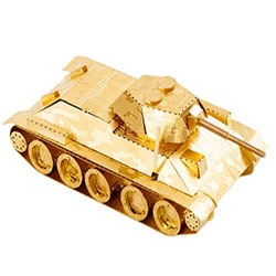 Металлический 3Д пазл T21105g Танк Т-34 (Gold)