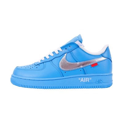 Кроссовки Nike Air Force 1 '07 Virgil x MoMa Blue арт 5019-1