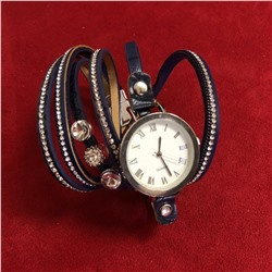 Трендовые женские часы Ribbons из из качественной эко-кожи со стразами.