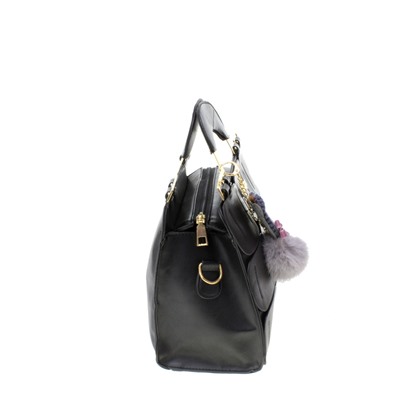 Стильная женская сумочка Meige из эко-кожи черного цвета.