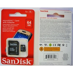 Флешка micro SD 64GB