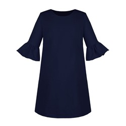 Синее платье для девочки с воланами 83831-ДОШ22