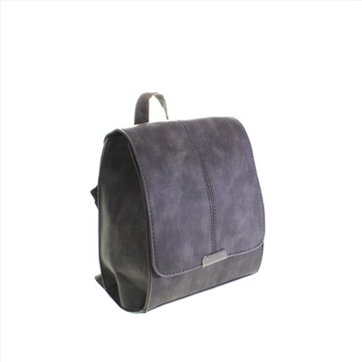 Миниатюрная сумка-рюкзачок Titanium из эко-кожи графитового цвета.