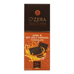 OZera горький шоколад Dark&Sea salt caramel, 90 г/1 шт