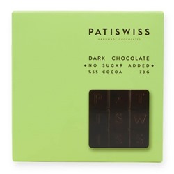 Шоколад темный Patiswiss без сахара 55% 70 г