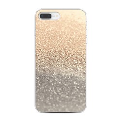 Силиконовый чехол Песок золотой рисунок на iPhone 7 Plus
