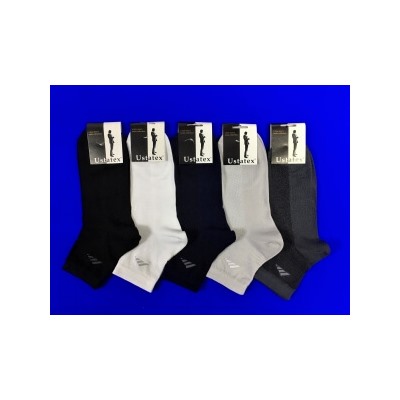 Юста носки мужские укороченные спортивные 1с19 сетка белые