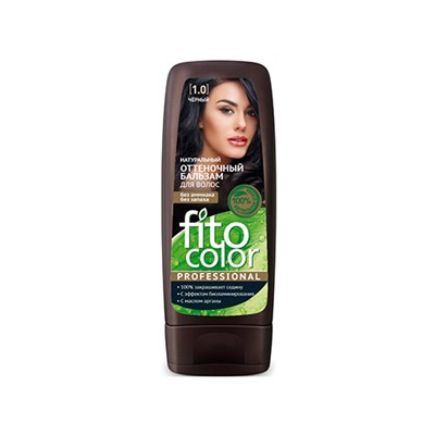 Фитокосметик. Fito Color Professional. Натуральн оттен бальзам для волос 1.0 Черный 140 мл