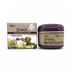 Крем для лица с экстрактом муцина улитки, EKEL Ample Intensive Snail Cream 85 ml