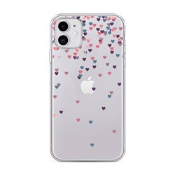 Силиконовый чехол Посыпка сердечки на iPhone 11