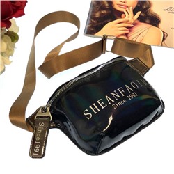Поясная сумочка Shean из эко-кожи чёрного цвета.