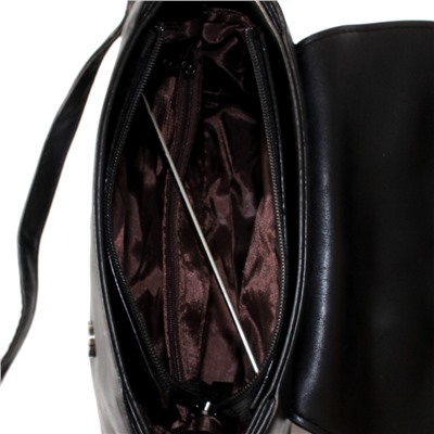 Стильная женская сумочка через плечо Mechel_Fols из эко-кожи цвета темного индиго.