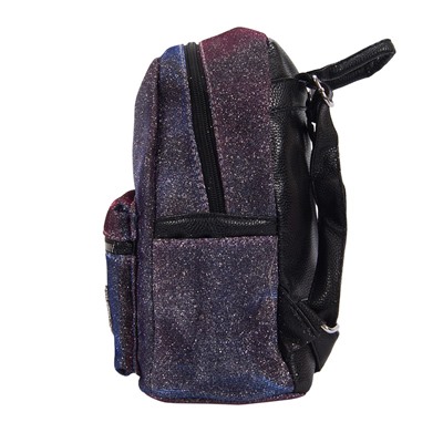 Рюкзак с блестками Рок фиолетовый р-р 27х25х8 арт RM-59