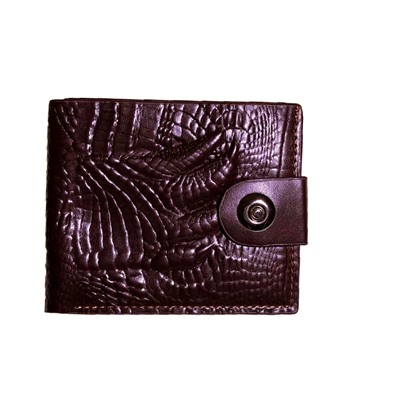 Мужской кошелек Noir из качественной эко-кожи шоколадного цвета.
