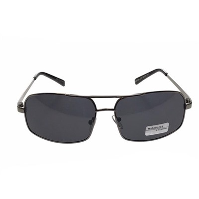 Классические мужские очки Irisk в оправе темно-серебристой с чёрными линзами.