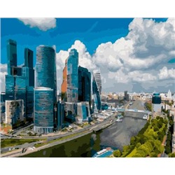 Картина по номерам 40х50 GX 21918 Москва-Сити