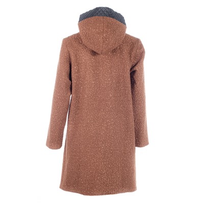 Женское пальто на молнии с капюшоном 249205 размер 50, 52, 54, 56, 58, 60