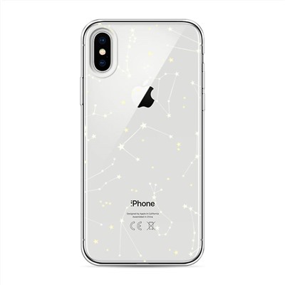 Силиконовый чехол Созвездия на iPhone XS (10S)
