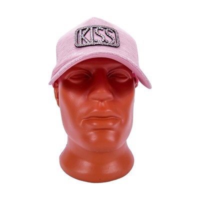 Кепка женская KISS цвет розовый р-р 56-57 арт BB-28