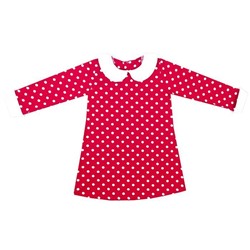 Детское красное платье "Машенька" (фулл-лайкра)