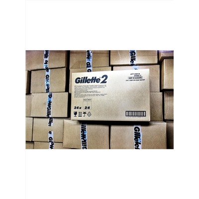 605, Одноразовые станки Gillette 2 (24шт)(на листе) EvroPack
