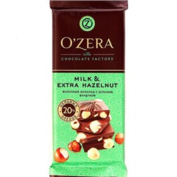 OZera Шоколад молочный с цельным фундуком 90гр/1шт