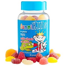GummiKing, Мультивитамины и минералы для детей, 60 жевательных мармеладок