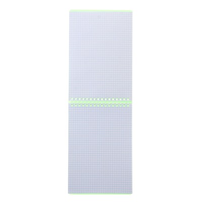 Блокнот в пластиковой обложке А5, 80 листов на гребне DIAMOND НЕОН-зеленый