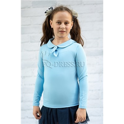 Блузка школьная, арт.881, цвет голубой