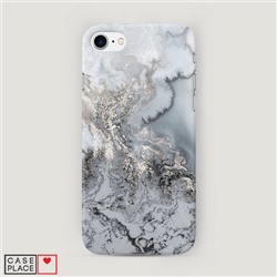 Пластиковый чехол Морозная лавина серая на iPhone 8